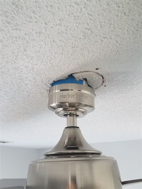 gap between ceiling fan and electrical boxes|ceiling fan cover gap.